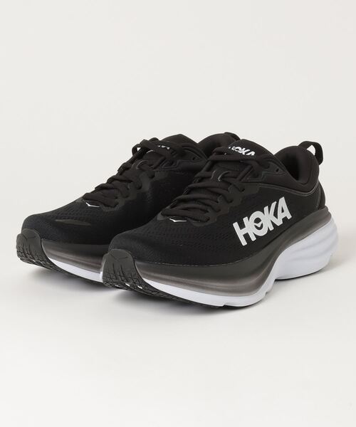 「HOKA」 ローカットスニーカー 10 ブラック×ブラック メンズの画像