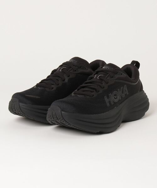 「HOKA」 ローカットスニーカー 10 ブラック×ブラック メンズの画像