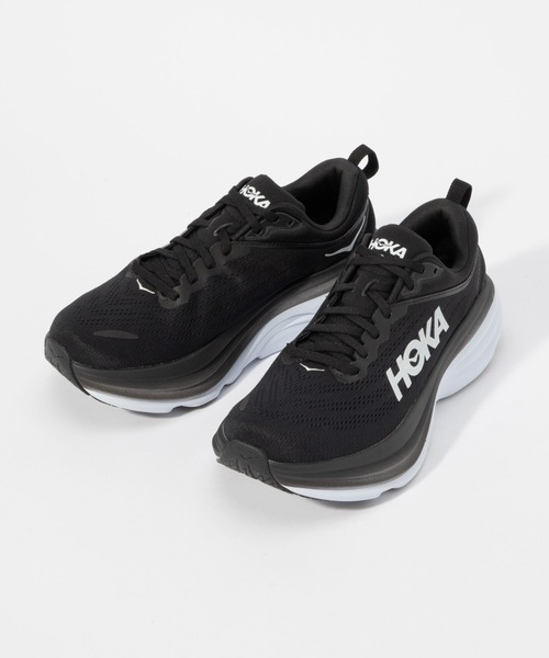 「HOKA」 ローカットスニーカー 10 ブラック×ブラック メンズの画像