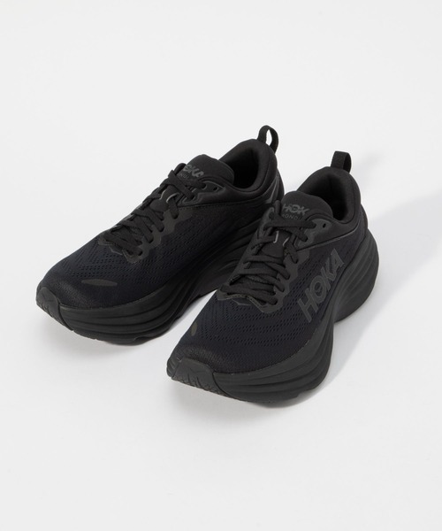 「HOKA」 ローカットスニーカー 10 ブラック×ブラック メンズの画像