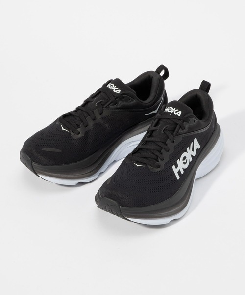 「HOKA」 ローカットスニーカー 10 ブラック×ブラック メンズの画像