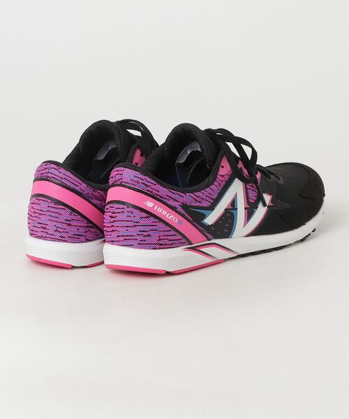 「New Balance」 ローカットスニーカー 25.5cm ブラック×ピンク レディース_画像2
