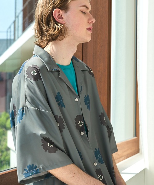 「EMMA CLOTHES」 半袖シャツ L ブルー メンズ_画像7