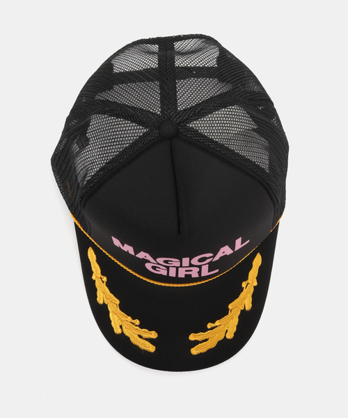 ASHLEY WILLIAMS メッシュキャップ キャップ 帽子 「Ashley Williams」 BLACK EMBROIDERED TRUCKE