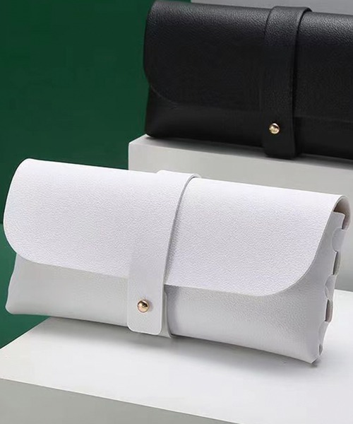 ホワイトミラーサングラス ケース付き ADDITION STORE サングラス ＼嬉しいメガネケース付き／レトロデザイン