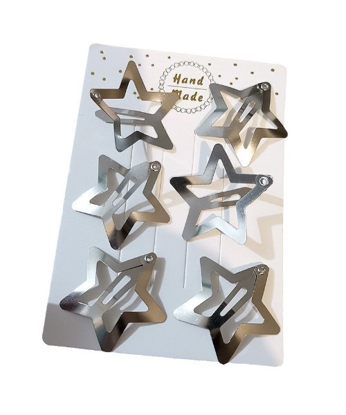 Bling Leads ヘアピン 「Bls」「ZA」「Bling Leads」星 シルバー