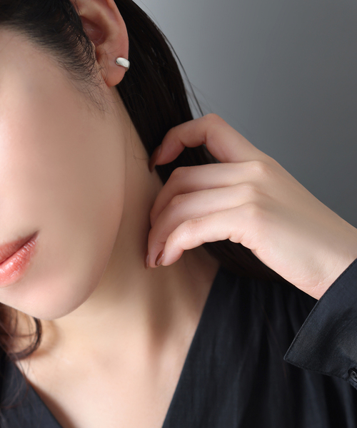 ピアス 「WEB限定」バイカラー2WAYフープピアス K10（両耳） レディースの画像