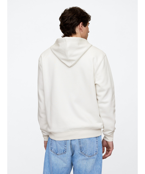 GAP（ギャップ） ジップアップパーカー M ホワイト系その他 メンズ