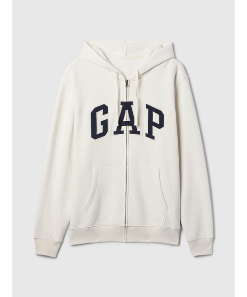 GAP（ギャップ） ジップアップパーカー M ホワイト系その他 メンズ