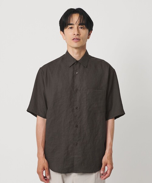 BEAUTY＆YOUTH UNITED ARROWS シャツ 半袖 ライト リネンタッチ
