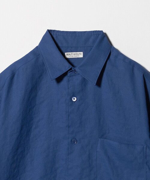 BEAUTY＆YOUTH UNITED ARROWS シャツ 半袖 ライト リネンタッチ