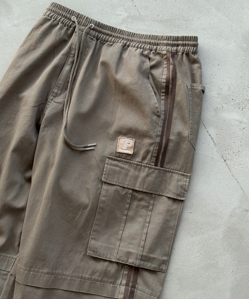 「Perushu」 カーゴパンツ MEDIUM ボルドー メンズ_画像8