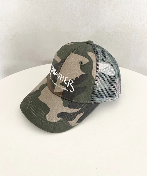 THRASHER（スラッシャー） キャップ 帽子 GONZ LOGO 迷彩/豹柄/ツイル