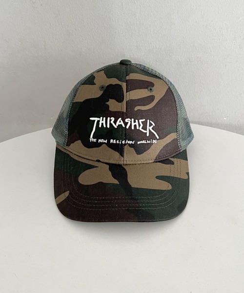 THRASHER（スラッシャー） キャップ 帽子 GONZ LOGO 迷彩/豹柄/ツイル