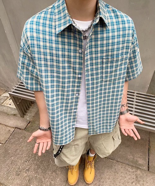 NOWLE（ノウル） シャツ 半袖 「NOWLE」マドラスチェック レギュラー