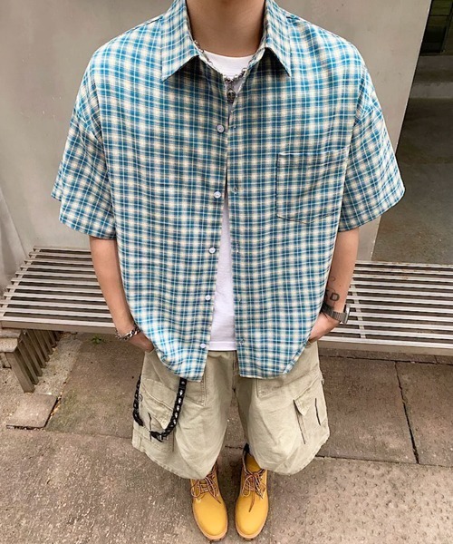 NOWLE（ノウル） シャツ 半袖 「NOWLE」マドラスチェック レギュラー
