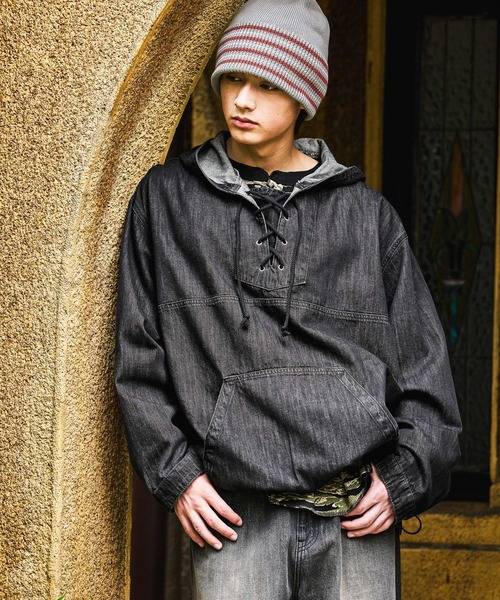 niko and…(ニコアンド) パーカー Denim Anorak Hoodie「niko and niko and…(ニコアンド) パーカー Denim Anorak Hoodie「niko and