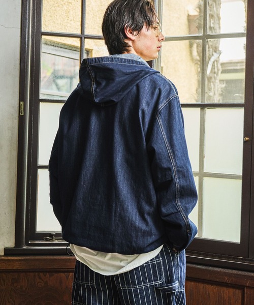niko and…（ニコアンド） パーカー Denim Anorak Hoodie「niko and