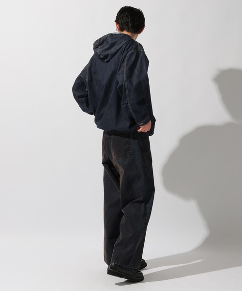 niko and…（ニコアンド） パーカー Denim Anorak Hoodie「niko and