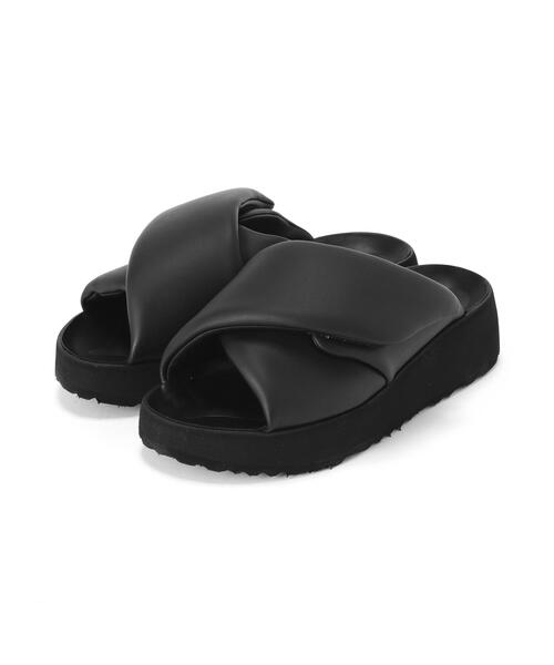 美品　ビルケンシュトック　厚底　Theda セダ ブラック　24.5 38 BIRKENSTOCK（ビルケンシュトック） 厚底 サンダル 「BIRKENSTOCK
