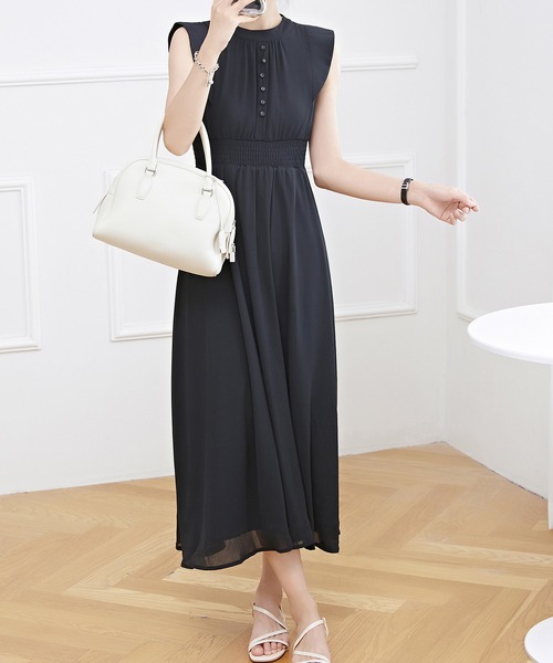 「Lace Ladies」 ノースリーブワンピース S ミント レディース_画像3