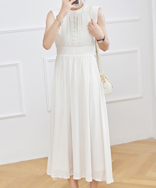 「Lace Ladies」 ノースリーブワンピース S ミント レディース_画像8