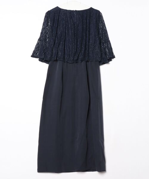 「Lace Ladies」 ドッキングワンピース X-LARGE ネイビー レディース_画像2