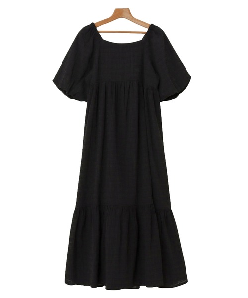 「Freesia by andme」 半袖ワンピース M キナリ レディース_画像3