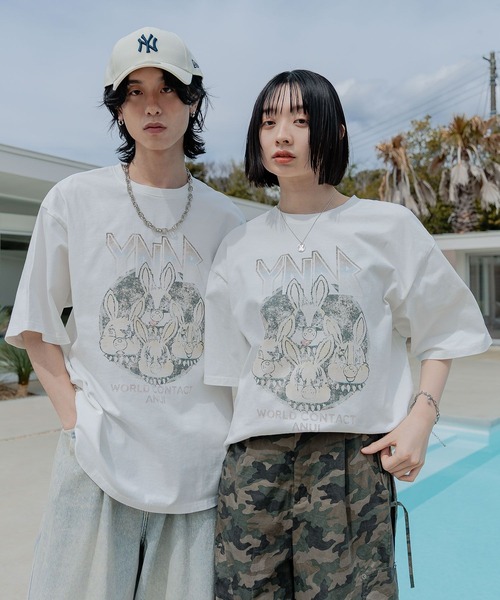 「Anui」 半袖Tシャツ LARGE オフホワイト レディース_画像2