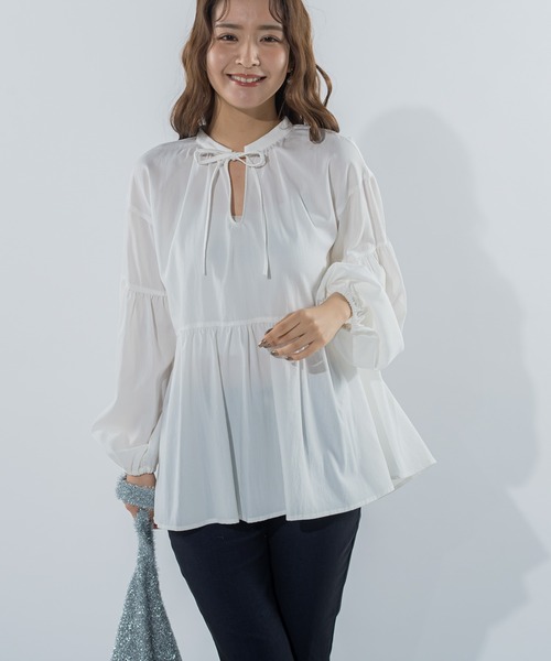 「VICKY」 長袖ブラウス M ピンク レディース_画像2
