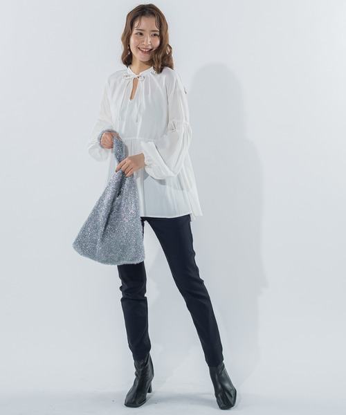 「VICKY」 長袖ブラウス M ピンク レディース_画像3