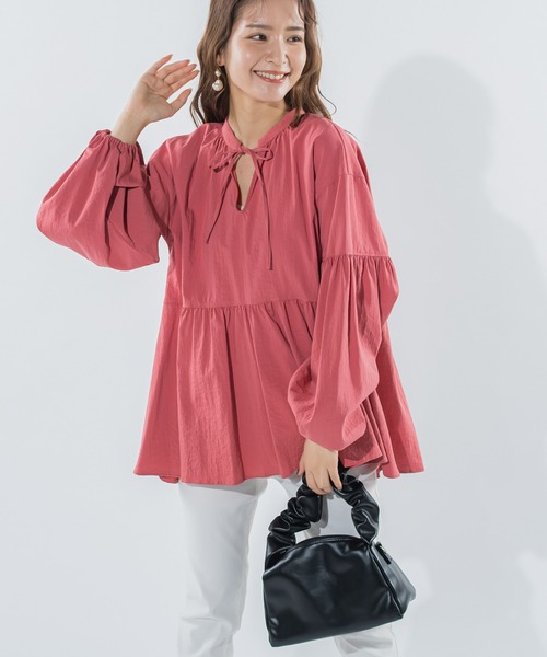 「VICKY」 長袖ブラウス M ピンク レディース_画像7