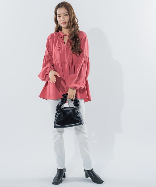 「VICKY」 長袖ブラウス M ピンク レディース_画像8