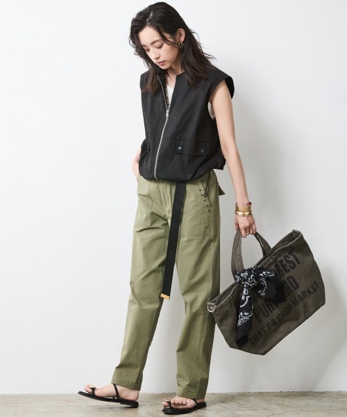 「CHIC STYLE」 2WAYバッグ FREE チャコール レディース_画像2
