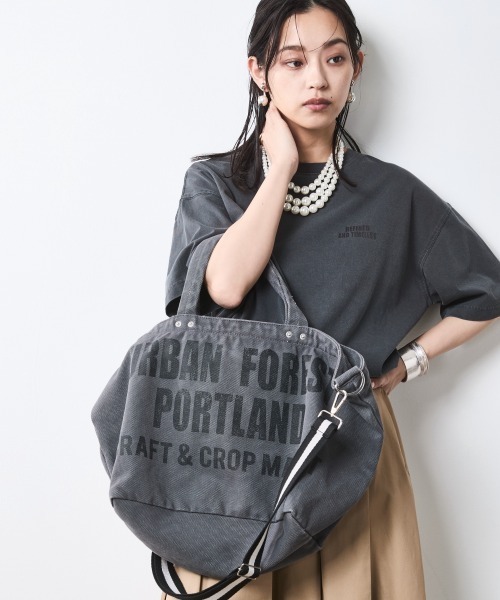 「CHIC STYLE」 2WAYバッグ FREE チャコール レディース_画像8