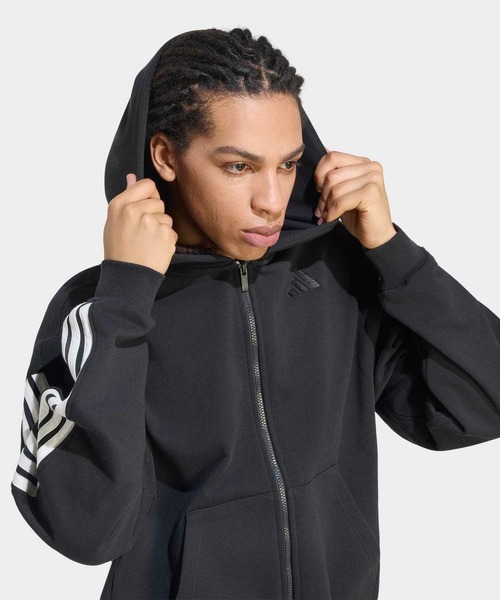 adidas（アディダス） パーカー KIT スリーストライプス フルジップ