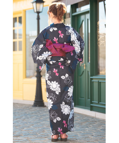 mideal 浴衣 セット 着物 帯 巾着