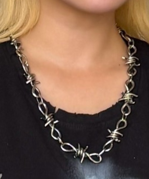 XU ネックレス 「Never mind the XU」barbed wire necklace / 「ネバー