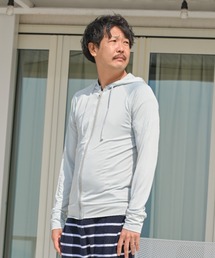 バカンスお勧め★UPF 50+ ブライトラッシュガード♪ バカンスお勧め☆男女兼用☆UPF 50+サムラインラッシュガード