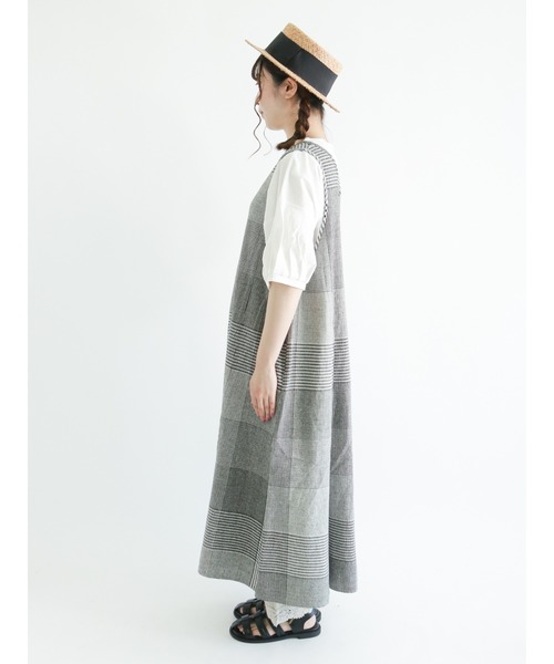 魅了 Samansa コットンリネン前後2WAYノースリーブ ワンピース Mos2 ワンピース
