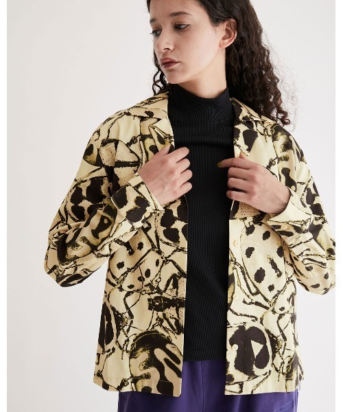 ブラウス シャツ Crys Beetle Print LS Shirt レディース