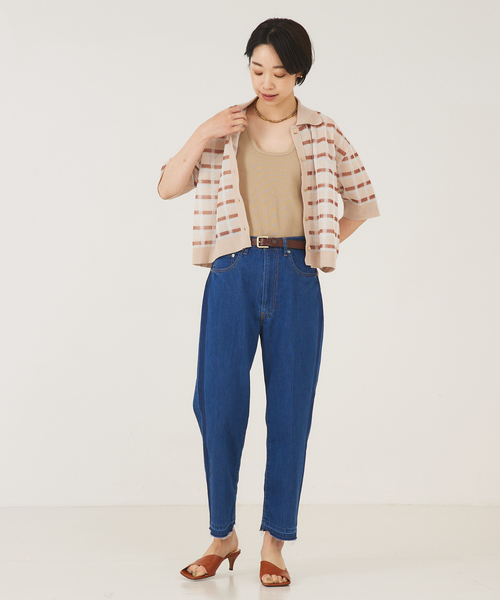 qualite ジーンズ デニム デニムパンツ 「e×qualite」サイドライン  