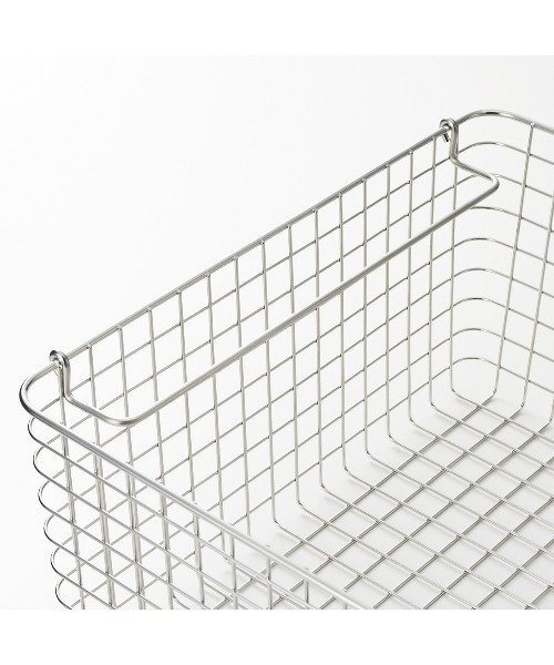 無印良品（MUJI） 収納 ステンレスワイヤーバスケット6 約幅51×奥行