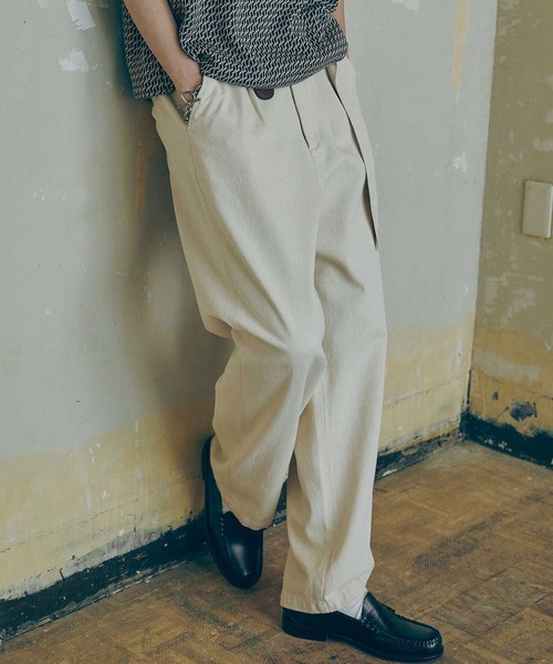 Bleme ワイドパンツ ジーンズ ベルテッドデニム ワイドスラックス 