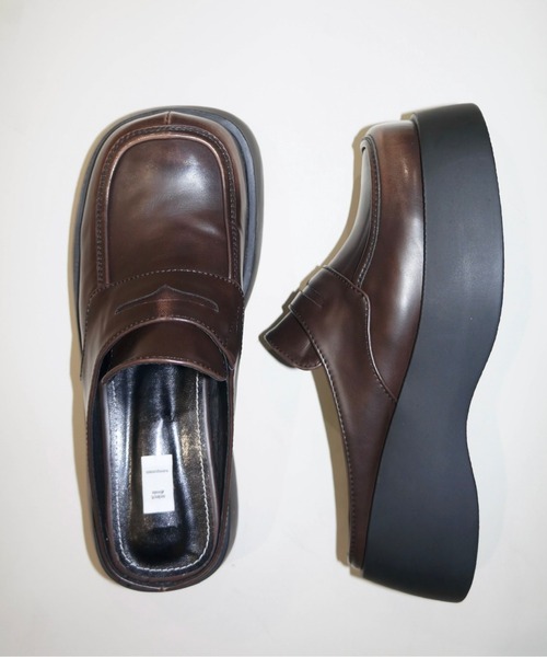 musubore ローファー 「 select 」platform mule loafer