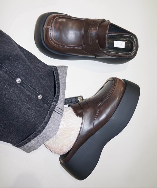 musubore ローファー 「 select 」platform mule loafer