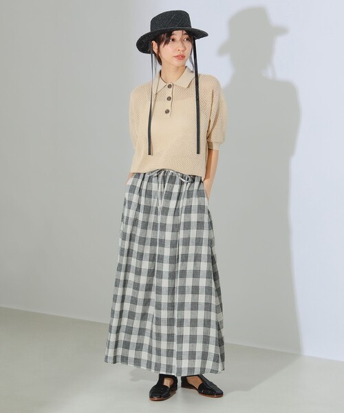 BEAMS - ビームスレディースポロシャツ B：MING by BEAMS ポロシャツ ポロ ブークレ ニット レディース