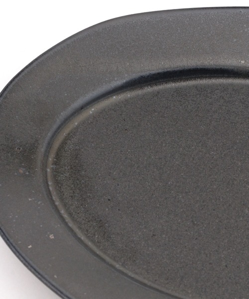 食器 黒土ラフオーバルプレート / 991274 | LAKOLE | 06