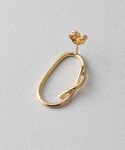 ピアス K18YG ドロー ピアス レディースの詳細画像2