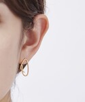 ピアス K18YG ドロー ピアス レディースの詳細画像4